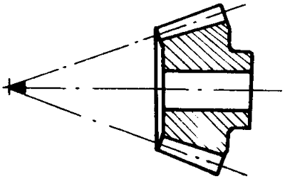 錐齒輪和準雙曲面齒輪術語點、曲線和曲面
