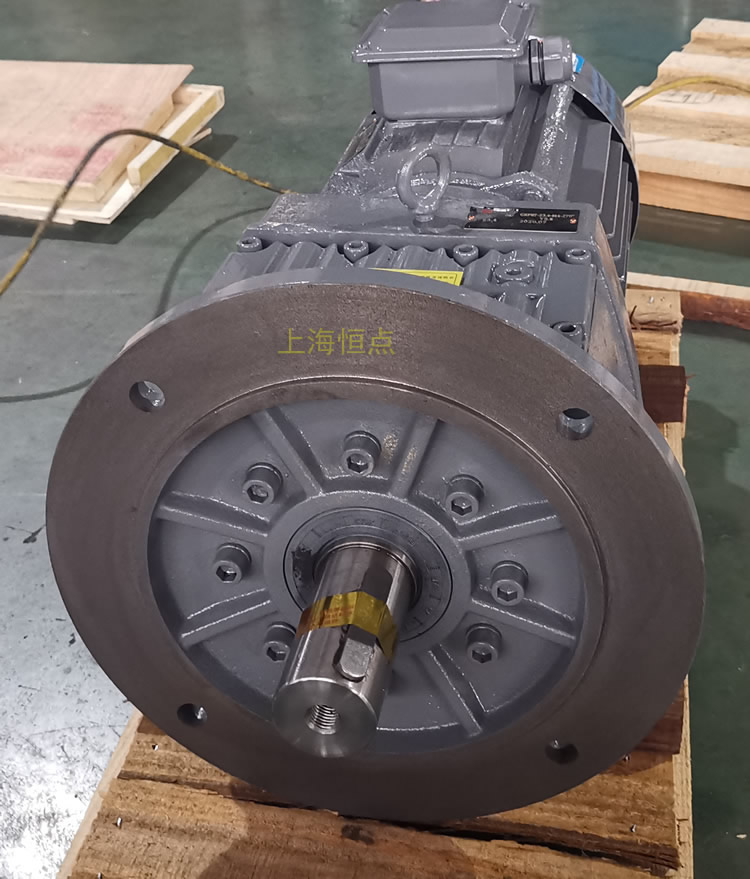 RF87減速機，立式安裝，輸入配電機，實物照片如下