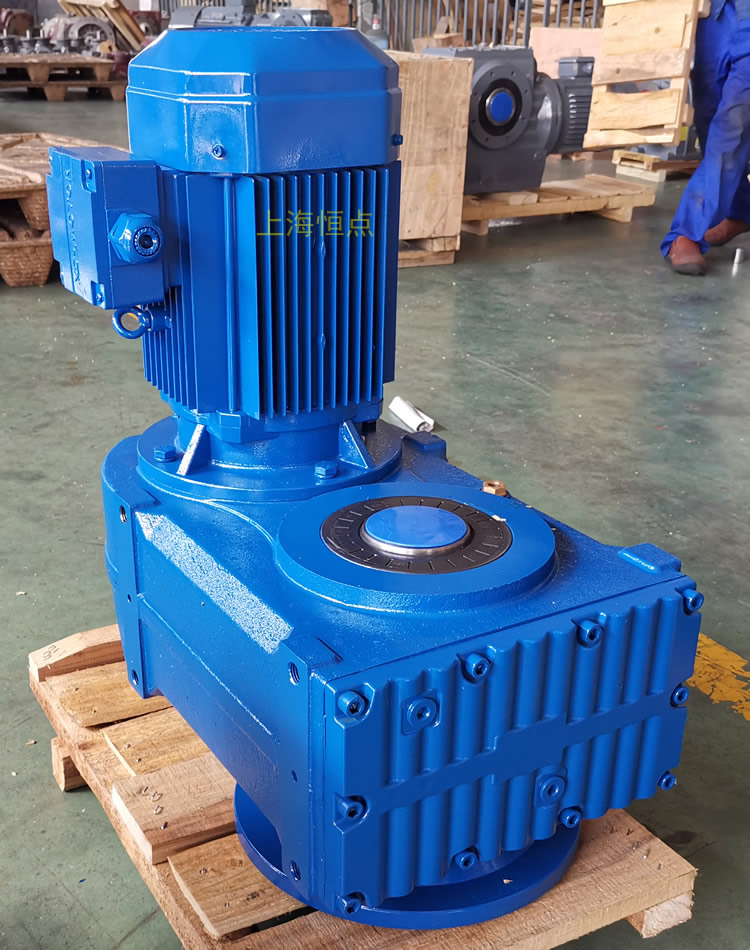 FAF87減速機 輸入配電機 輸出通孔+法蘭 實物圖